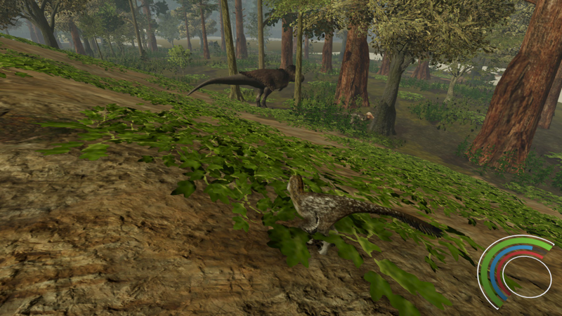 A T-Rex. It literally never left that spot.